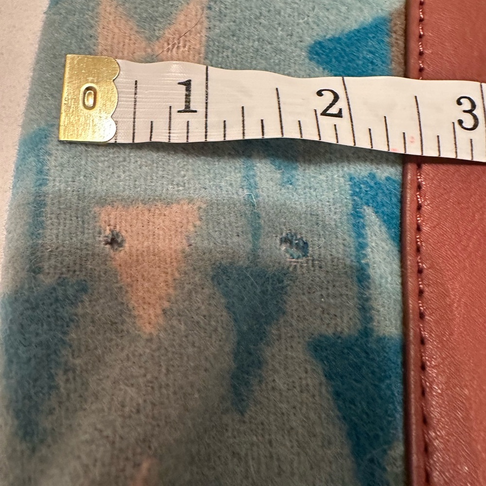 Pendleton Light Blue Wool Aztec Print Shoulder Ba… - image 12